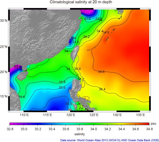 Salinity 20 m