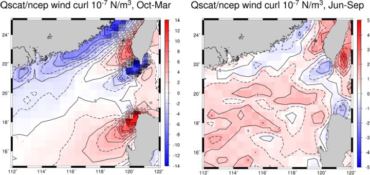 WInd stress curl SCS